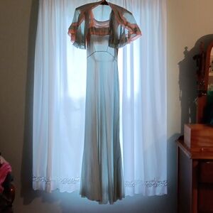 Vintage night gown & cape
